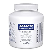 Pure Encapsulations Magnesium (Citrate) | Supplement for Sleep, Heart Health, Muscles, and Metabolism* | 180 Capsules