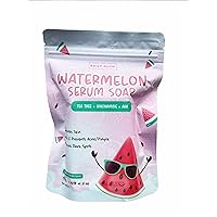 The Daily Glow Essentials Watermelon Serum Soap with Tea Tree + Niacinamide + AHA, 135g/4.761 oz