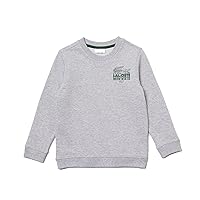 Lacoste Kids' Long Sleeve Multi-Logo Crewneck Sweatshirt