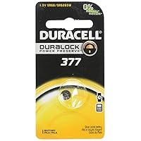 Duracell Watch And Electronic Battery 1.5 V Model No. 377 Carded (Pack of 2)