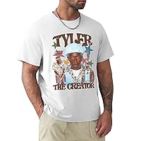 Men's T Shirt Crewneck Cotton Short Sleeve Classic Tee Shirt Tops
