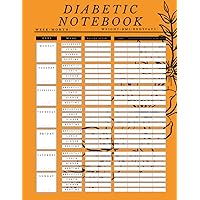 Diabetic Notebook: A Logbook for Tracking Blood Sugar Glucose Levels, Measures 8.5x11