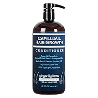Ginger Lily Farms Salon Formula Capillusil Hair Growth Conditioner for All Hair Types, 100% Vegan & Cruelty-Free, 32 Fl Oz
