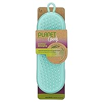 GOODY Planet Detangling Palm Hair Brush - Teal - Detangler Comb for Women,Men,and Kids - Wet or Dry - for Natural,Straight,Thick and Curly Hair - Made with Recycled Ocean-Bound Plastic