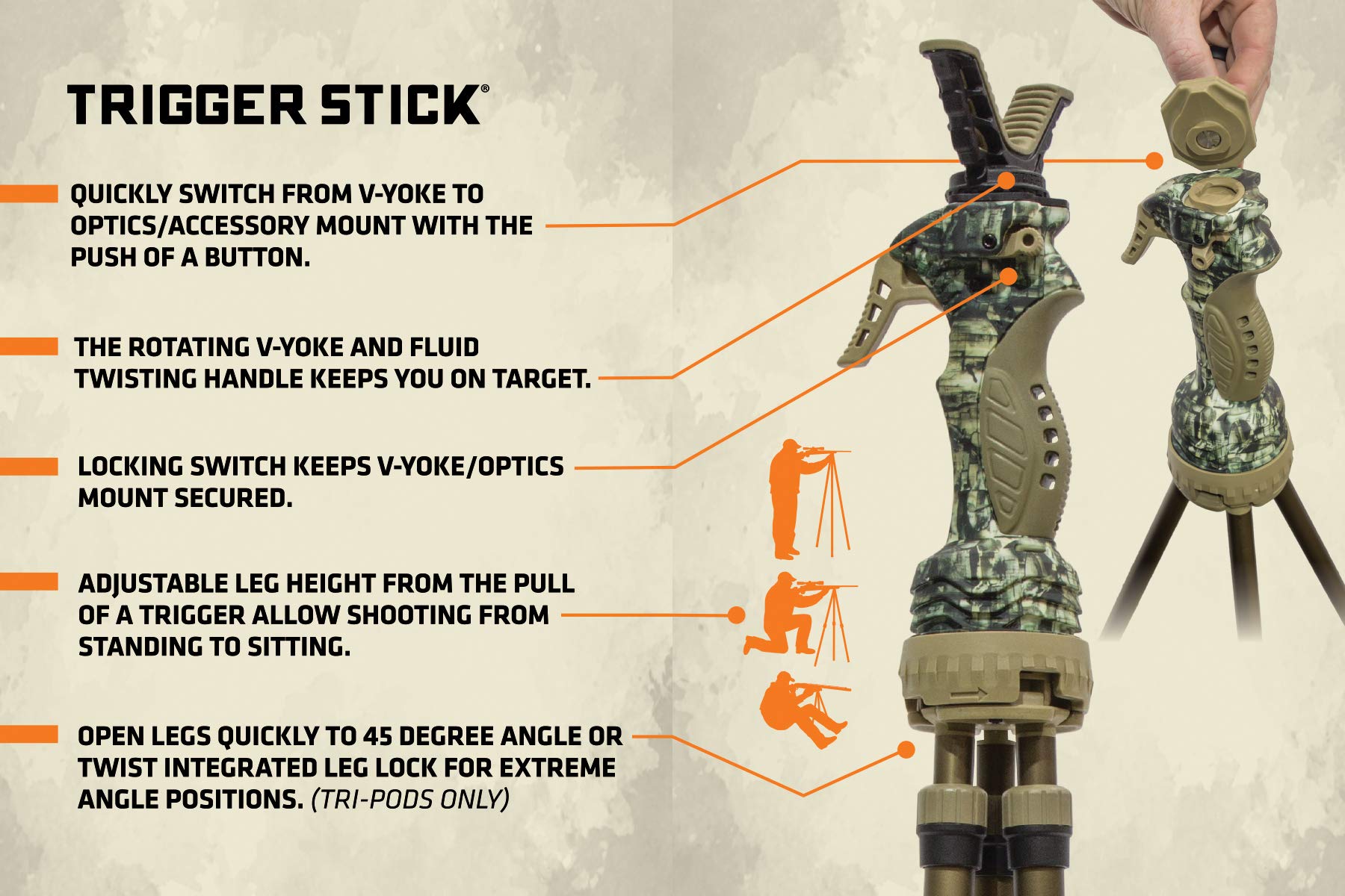 Primos Trigger Stick GEN3 - Shooting Support