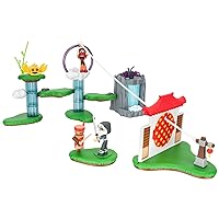 Ninja Legends Valley Playset Action-Packed Playset with Five Interactive Play Zone, Two Figures, Accessories, and Exclusive Virtual Item Code
