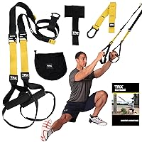 All-in-One Suspension Training System: Weight Training, Cardio, Cross Training, Resistance Training. Full Body Workouts for Home, Travel, and Outdoors. Includes Indoor & Outdoor Anchor system