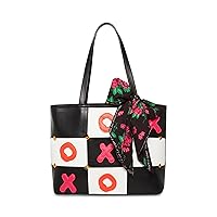 Betsey Johnson Tic Tac Tote, Black/White