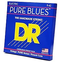 DR Strings Pure Blues Pure Nickel Wrap Round Core 9-42