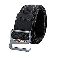 Dickies Men's Cotton Web Belt with Military Logo Buckle