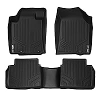 SMARTLINER Custom Fit Floor Mats 2 Row Liner Set Black for 2013-2018 Nissan Altima Sedan (Manufactured After Nov. 2012)