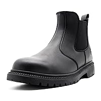 Work Boots For Men Steel Toe Slip-on Work Boots Waterpoof Work Boots,Safety boots