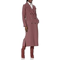 Kenneth Cole Women's Classic Double Breasted Wool Maxi Coat