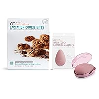 Munchkin® Milkmakers® 10pk Lactation Cookie Bites, Oatmeal Chocolate Chip and Lactation Massager with Heat and Vibration