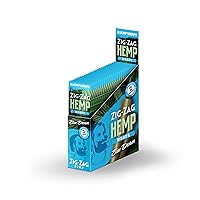 ZIG-ZAG, Natural Hemp Wraps, Non-GMO, 2 Wraps Per Pack, Pack of 25, Blue Dream