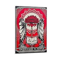 NIKZ Shepard Fairey Obey Graphic Artist Poster 3 Canvas Poster Wall Art Decor Print Picture Paintings for Living Room Bedroom Decoration Frame-style 24x36inch(60x90cm)