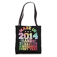Born In 2014 Birthday, Awesome Since 2014 & Made In 2014 Tote Bag