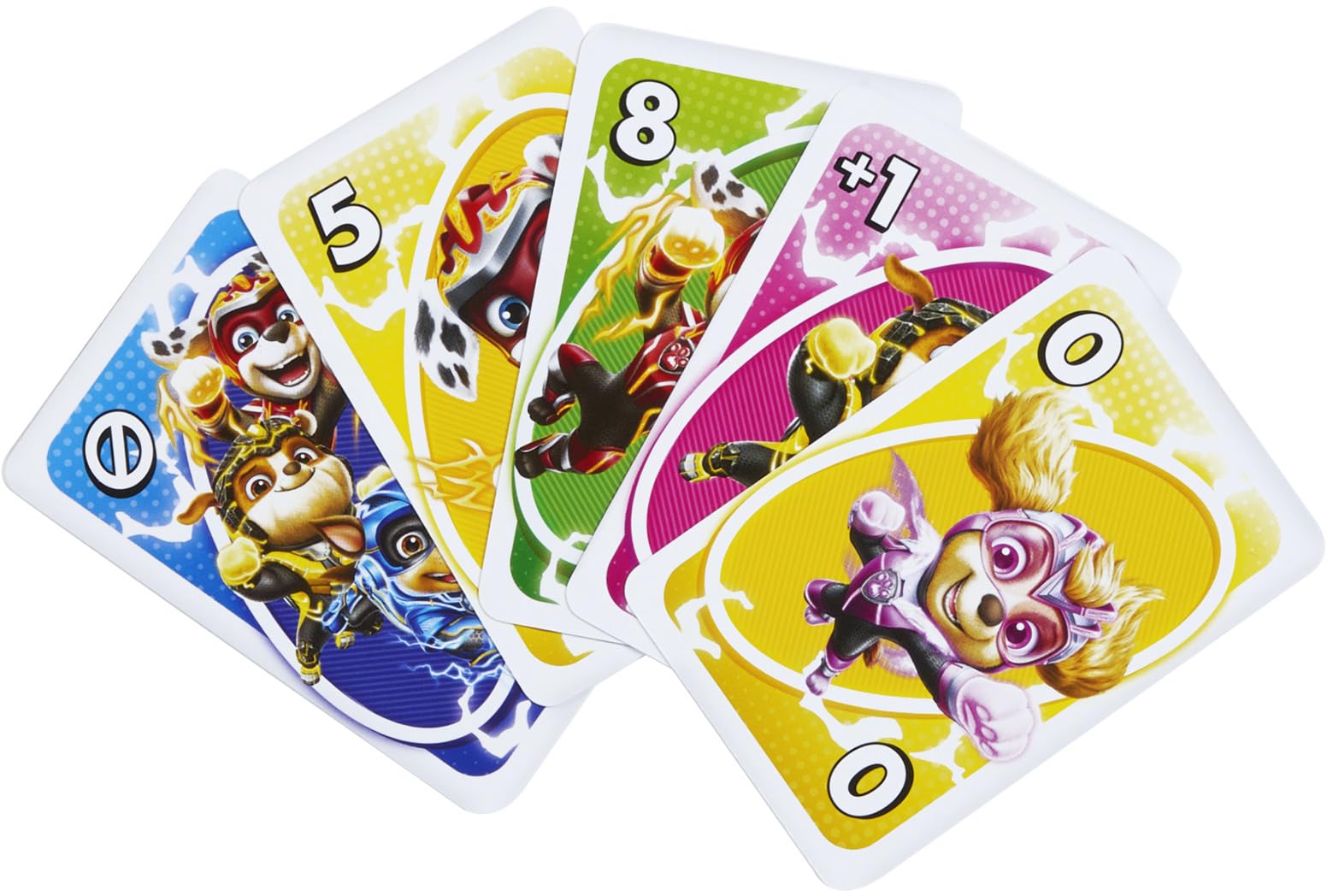 UNO Junior Paw Patrol: The Mighty Movie Kids Card Game for Family Night Featuring 3 Levels of Play