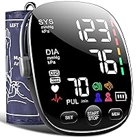 Blood Pressure Monitor for Home use：AILE 131 Blood Pressure Machine, Accurate and Reliable Upper Arm BP Monitor with Cuff, 2x120 Memory, and Easy-to-Use Features