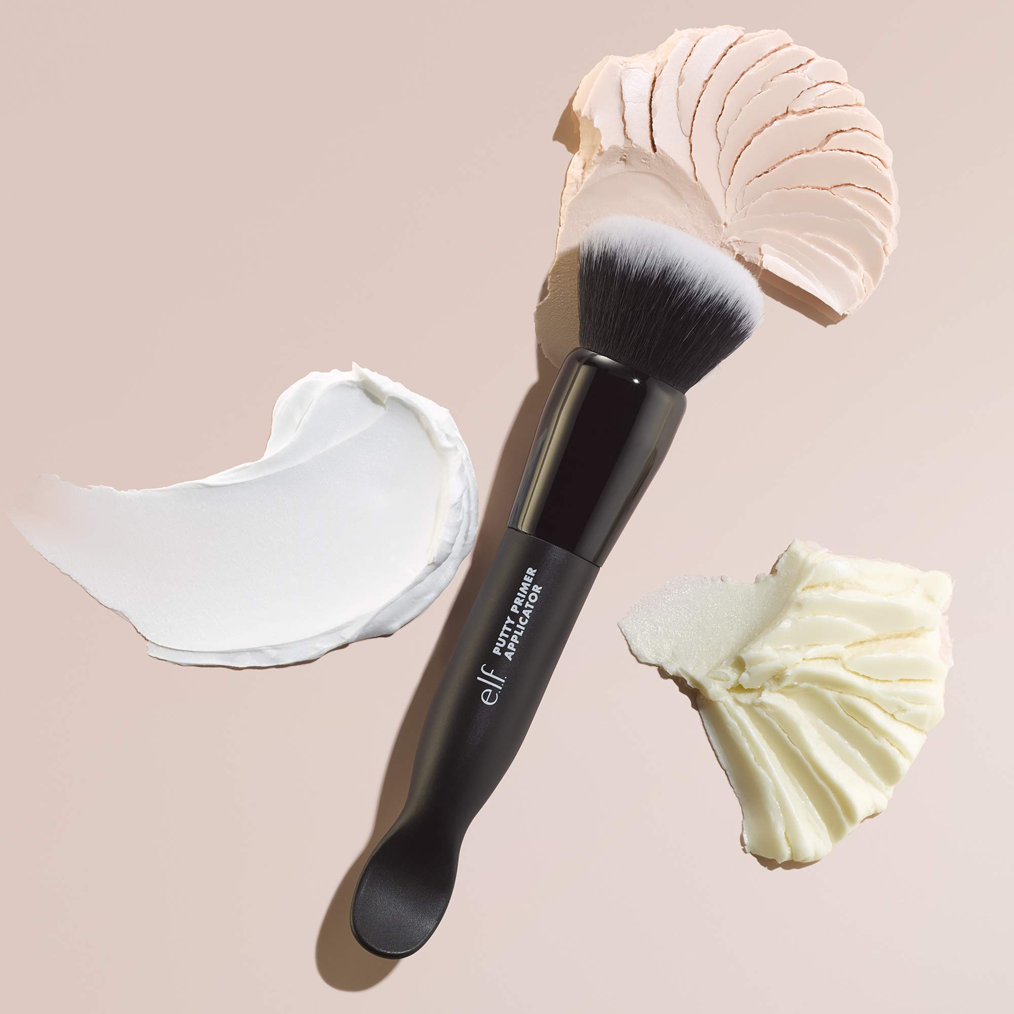 e.l.f. Putty Primer Brush and Applicator, Dual-Ended Makeup Tool & Face Brush, Scoop & Blend for Flawless Sanitary Application