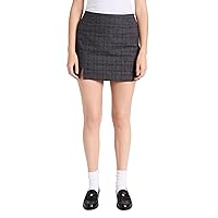 Madewell Women's Wool-Blend Mini Skirt in Plaid