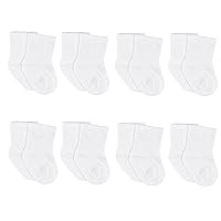 Baby 8-Pack Wiggle-Proof Jersey Crew Socks