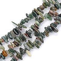 1 Strand Adabele Natural Indian Agate Healing Gemstone Smooth Teardrop Spike Point 5-21mm Loose Stick Drop Beads 15 Inch for Jewelry Craft Making GZ5-16