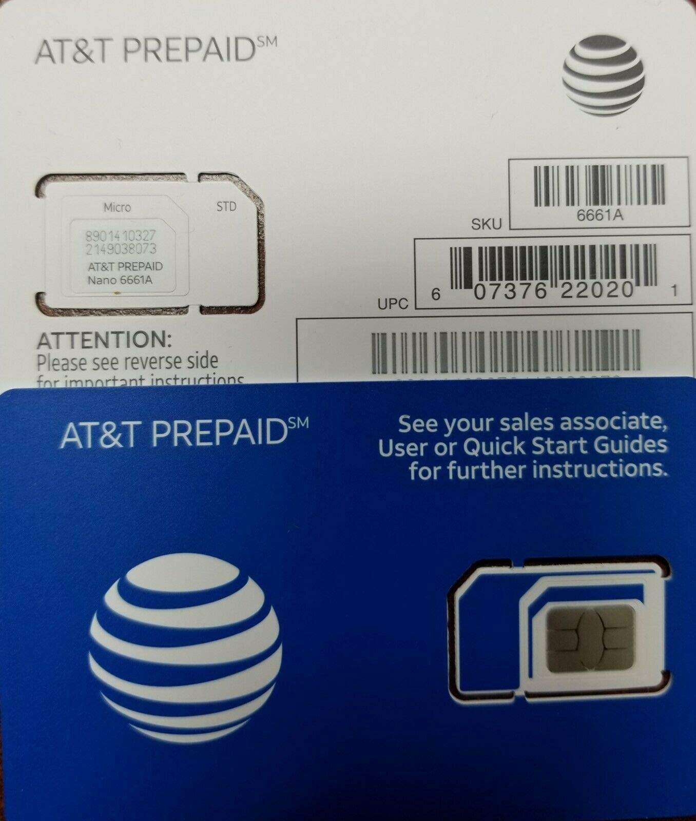 AT&T Micro-SIM 3FF 3G/4G/LTE UICC-G