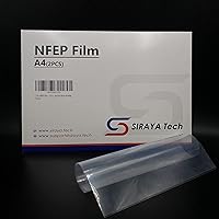 2 Pcs NFEP Film - A4 Size (210 X 297mm) Better Durability Fewer Layer Lines Accurate Print Results Great for Resin Printing Better Performance Over FEP for LCD DLP 3D Printers