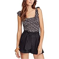 Free People Womens Stay with You Ruffled Blouse