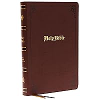 KJV Holy Bible: Large Print with 53,000 Center-Column Cross References, Brown Bonded Leather, Red Letter, Comfort Print (Thumb Indexed): King James Version KJV Holy Bible: Large Print with 53,000 Center-Column Cross References, Brown Bonded Leather, Red Letter, Comfort Print (Thumb Indexed): King James Version Bonded Leather Paperback Leather Bound
