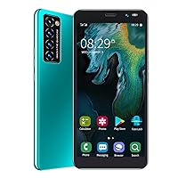 Rino4 Pro Unlock Smartphone, 5.45in HD Full Screen Dual Sim Cards Cell Phones, 1G 8G MTK6572 Mobile Phone with Face Unlock Function for Android(Green)…