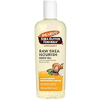 Shea Formula Raw Shea Body Oil with Vitamin E, Deep Body Moisturizer to Soothe & Nourish Dry, Sensitive & Eczema-Prone Skin, 8.5 oz