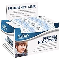 ForPro Premium Neck Strips, Perforated Salon & Barber Tissue Strips, 2.5” W x 16.5” L, 720-Count (Pack of 12 – 60 Neck Strips)