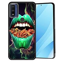 for Moto G Pure Case,Hard PC+Soft TPU Bumper Anti-Slip Ultra Thin Cover Protective Shockproof Case for Motorola Moto G Pure (2021) 6.5 Inch,Sexy Lips