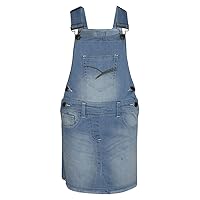 a2z4kids Kids Girls Denim Stretch Dungaree Skirt Jumpsuit Playsuit All In One 2-13 Years
