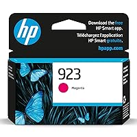 HP 923 Magenta Ink Cartridge | Works OfficeJet 8120 Series, OfficeJet Pro 8130 Series | Eligible for Instant Ink | 4K0T1LN