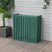 Window ac Cover Air Conditioner Covers for Window Units Heat Pump Cover Ac Cover for Outside Unit,Outdoor Fence Air Conditione Cover Privacy Screens,Hinge Version,Assembly-Free,Wooden