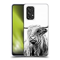 Head Case Designs Officially Licensed Dorit Fuhg Portrait of a Highland Cow Travel Stories Soft Gel Case Compatible with Samsung Galaxy A53 5G (2022)