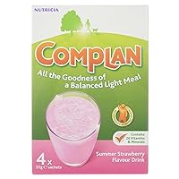 Complan Nutritious Vitamin Rich Drink Strawberry Flavour 4 x 55g Sachets