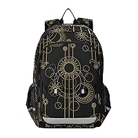 ALAZA Moon Sun Star Abstract Laptop Backpack Purse for Women Men Travel Bag Casual Daypack with Compartment & Multiple Pockets