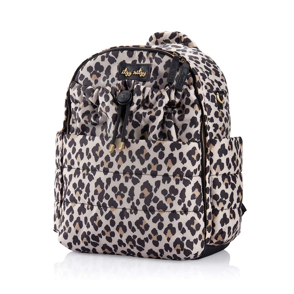 Itzy Ritzy Baby-Unisex's Backpack, Leopard, 14.5x8.5x16 Inch (Pack of 1)