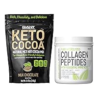 Giant Sports Keto Cocoa and Collagen Peptide MCT Powder and Protein Bundle.