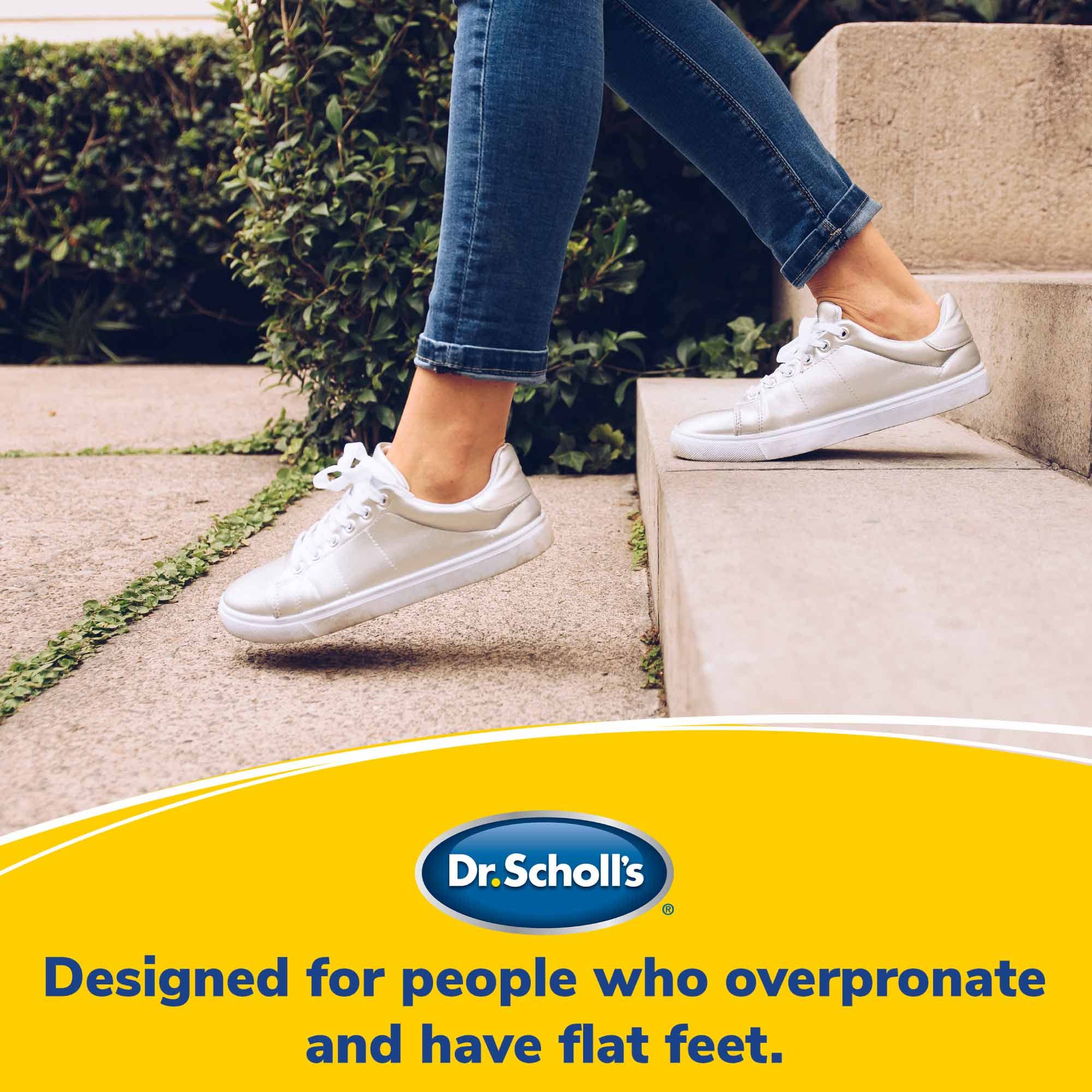 Dr. Scholl's Stabilizing Support Insole Improves Posture, Alignment & Balance. Added Arch Support for Flat Feet & Overpronation (Men's 8-14), Trim to Fit Inserts