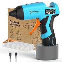  WELLUCK Cordless Hot Glue Gun, USB Rechargeable Wireless Mini  Hot Melt Glue Gun with 20 Glue Sticks and USB Cable, Battery Operated Glue  Gun DIY Tool for Art, Crafts, Decorations, Fast