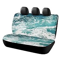 Blue Ocean Waves Car Seat Covers for Back Seat Universal Auto Seats Protector Soft Pet Back Seat Covers 120x59x76cm