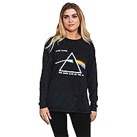Pink Floyd T Shirt Dark Side Of The Moon Dip Dye Official Unisex Long Sleeve