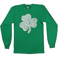 Threadrock Kids Distressed Shamrock St. Patrick's Day Youth Long Sleeve T-Shirt