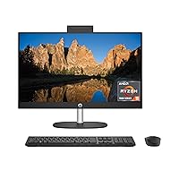 HP 23.8 inch All-in-One Desktop PC, FHD Display, AMD Ryzen 5 7520U, 16 GB RAM, 1 TB SSD, AMD Radeon Graphics, Windows 11 Home, 24-cr0040 (2023) HP 23.8 inch All-in-One Desktop PC, FHD Display, AMD Ryzen 5 7520U, 16 GB RAM, 1 TB SSD, AMD Radeon Graphics, Windows 11 Home, 24-cr0040 (2023)