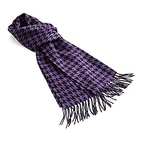 Cashmere scarf-mens scarf-winter scarf-scarves for men-plaid-check-scarf-houndstooth(Soft cashmere feel unisex winter scarf)